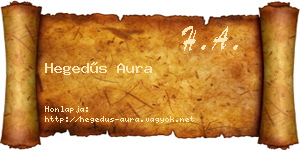 Hegedűs Aura névjegykártya